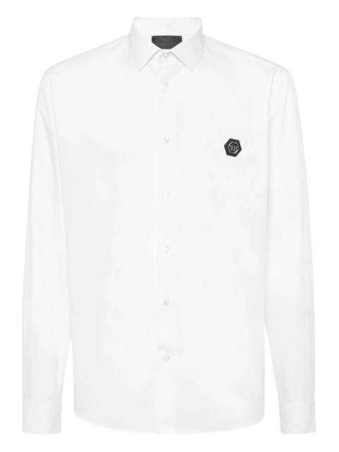 PHILIPP PLEIN Philipp Plein Sugar Daddy Cut Greatness Logo-plaque Shirt