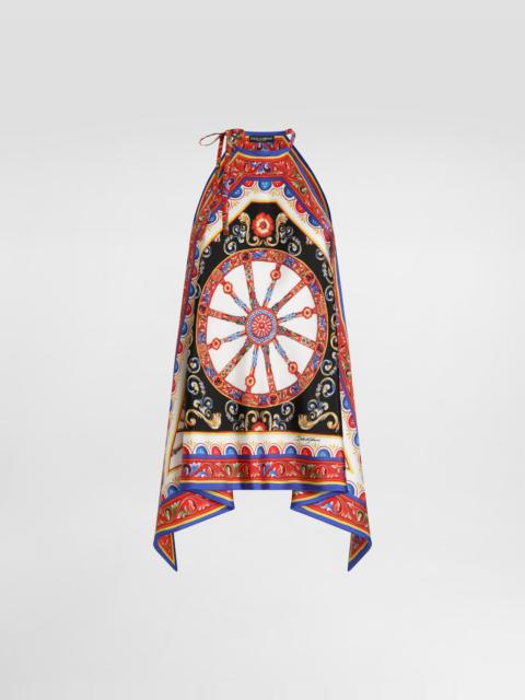 Dolce & Gabbana Carretto-print twill top