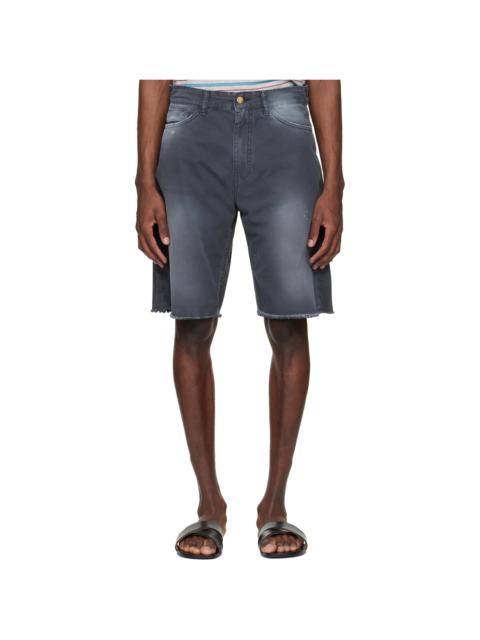 Stockholm Surfboard Club Black 5-Pocket Chino Shorts