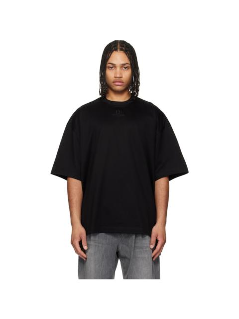 Wooyoungmi Black Cotton Over Size T-shirt