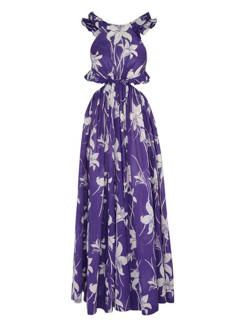 Zimmermann ACADIAN RUFFLE MAXI DRESS