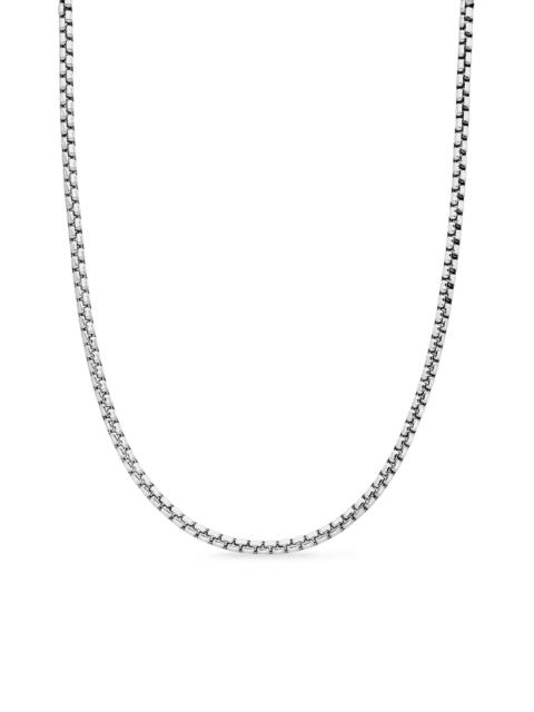 DAVID YURMAN Men's Box Chain Necklace in 18K White Gold, 3.4MM - White Gold