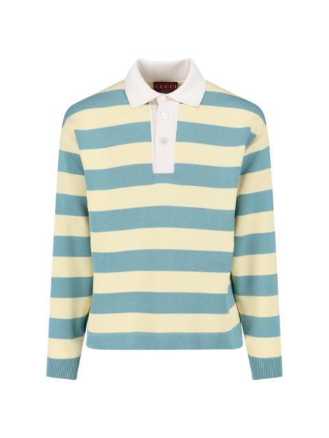 GUCCI STRIPED POLO SHIRT