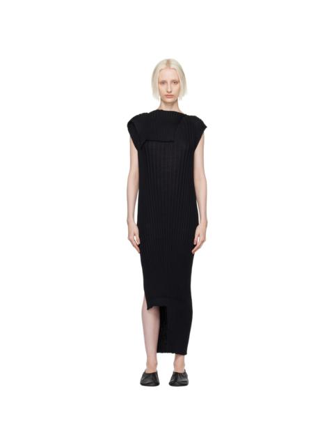 ISSEY MIYAKE Black Sparkling Midi Dress