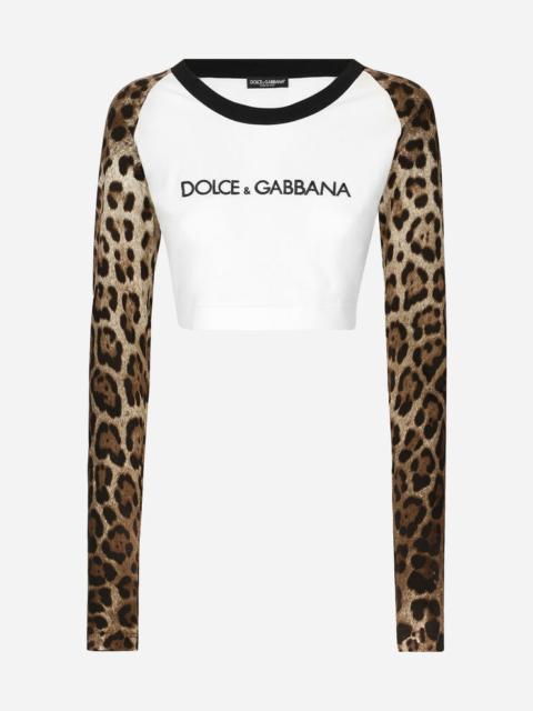 Dolce & Gabbana Long-sleeved T-shirt with Dolce&Gabbana logo