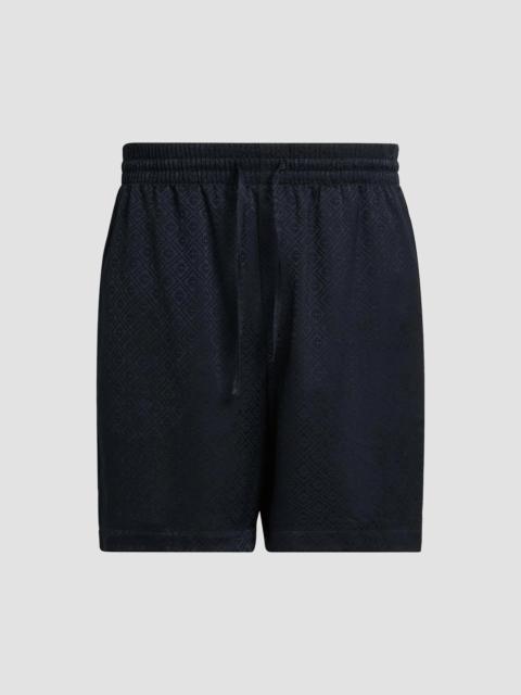 CASABLANCA Men's Monogram Drawstring Shorts - Dark Navy
