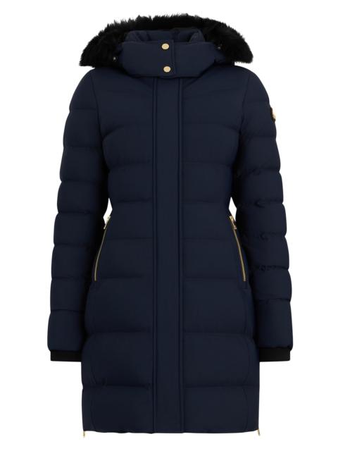 MOOSE KNUCKLES Women's Nyluxe Watershed Down Parka - Navy Black