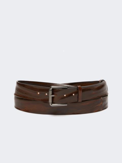 Max Mara BUCKLE40XLONG Long leather belt