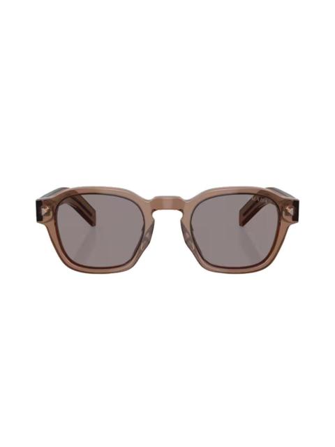 Prada Bold Round Sunglasses - Transparent Clay