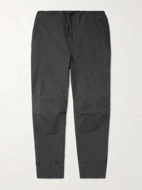 Maxi Military Tapered Garment-Dyed Cotton Trousers