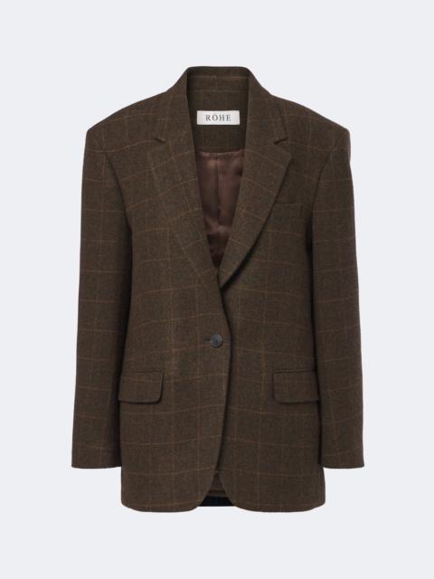RÓHE Checked oversized wool blazer