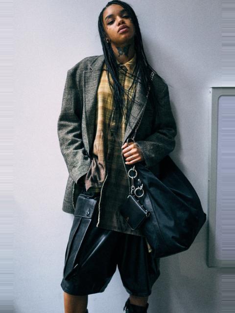 R13 Oversized Ragged Blazer With Combo Sleeve Lining