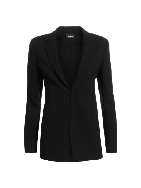 AKRIS Women's Odette Notch Lapel Wool Blazer - Black