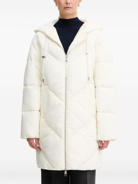 BOSS hooded zip puffer jacket