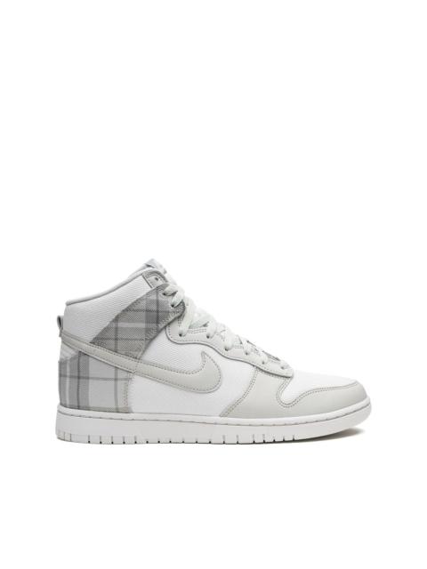 Dunk High "Plaid - Summit White" sneakers