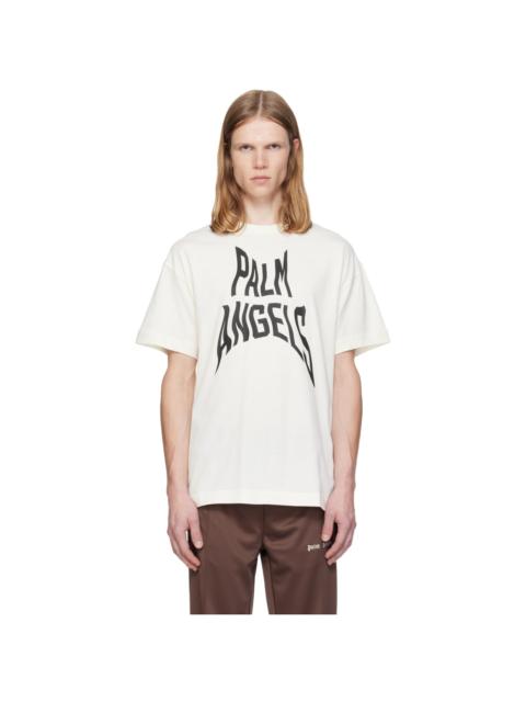 Palm Angels Off-White Distorted Regular T-shirt