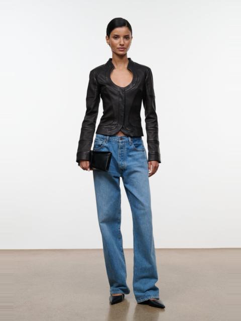 STAUD STAUD BLAIR LEATHER JACKET BLACK