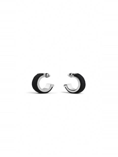 Alaïa COTTON CORD WIDE HOOPS