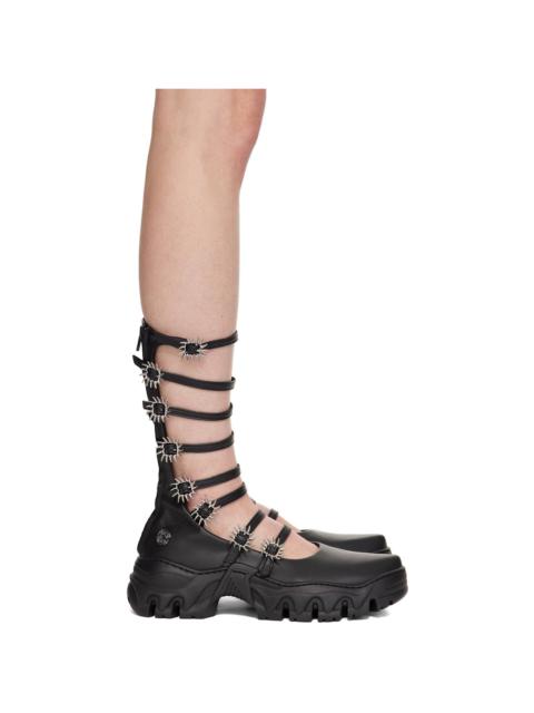 ROMBAUT Black MJ High Ballerina Flats