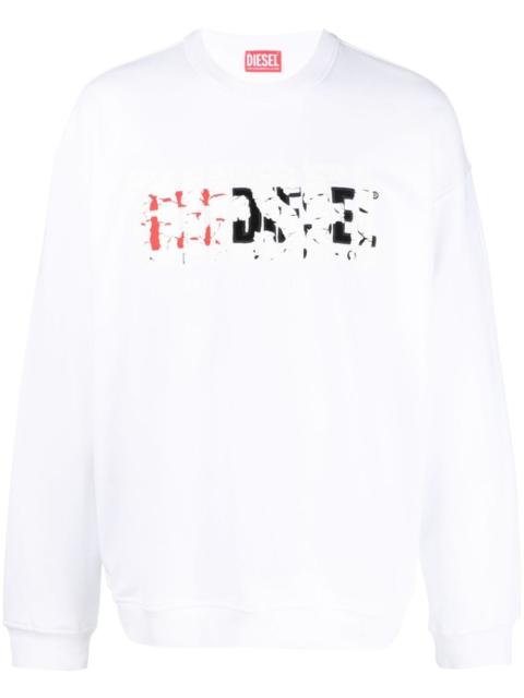 Diesel logo-print cotton sweatshirt