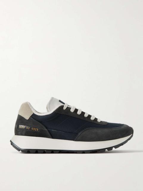 Track Classic Nubuck-Trimmed Suede and Ripstop Sneakers