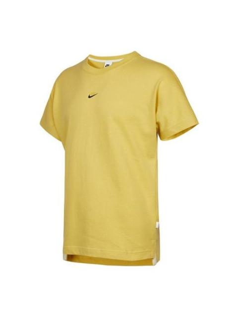 Nike Nike Logo Sports Short Sleeve Men's Yellow DD7019-700