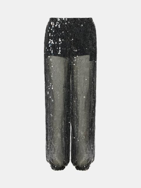 STEVE MADDEN TIFFANEE PANT BLACK SEQUIN