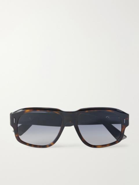 Dior DiorTailoring N1I D-Frame Tortoiseshell Acetate Sunglasses Brown