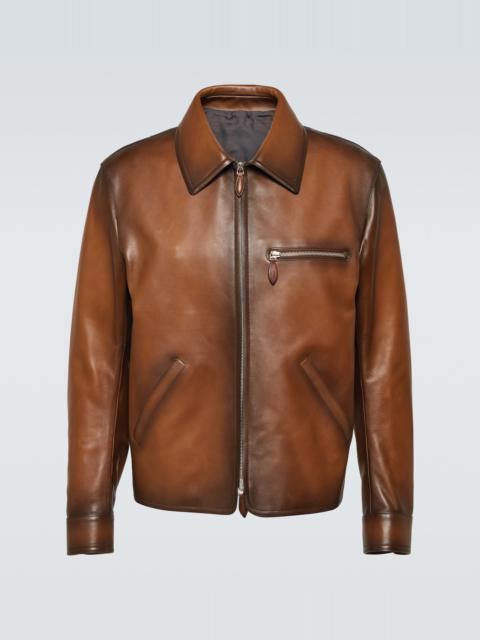 Patina 1 Jour leather blouson jacket