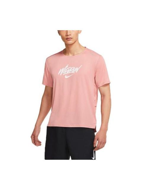 Nike Nike Rise 365 야생 실행 스포츠 빛 빠른 실행 제품 정보 니트 짧은 소매 분홍색 DA1169-685