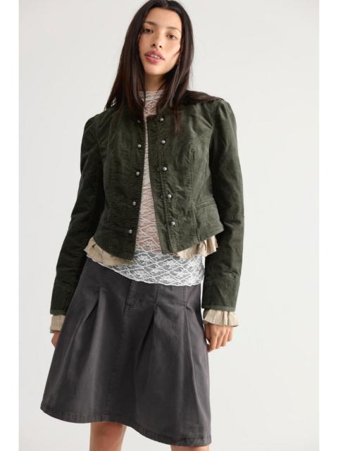 FREE PEOPLE Cloud Nine Ruffle Band Jacket