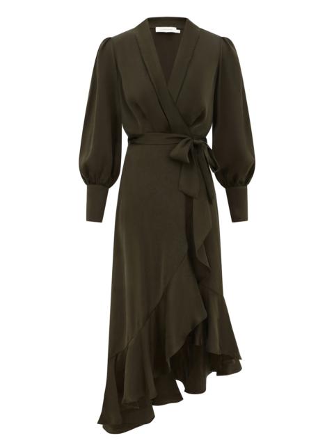 Zimmermann SILK WRAP MIDI DRESS