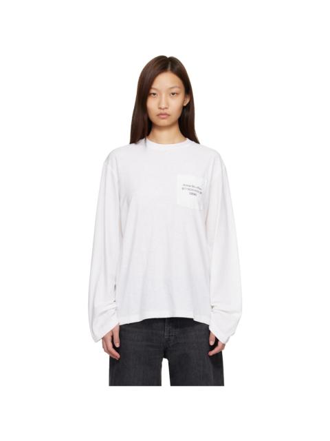 Acne Studios White Logo T-shirt