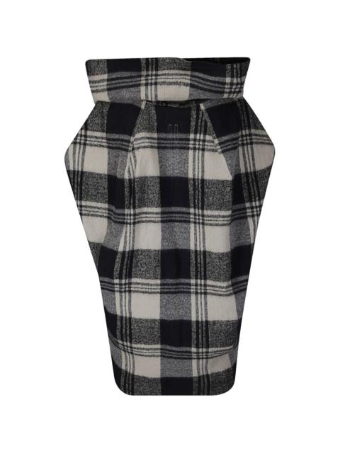 Rick Owens Floating cowl-neck asymmetrical blouse