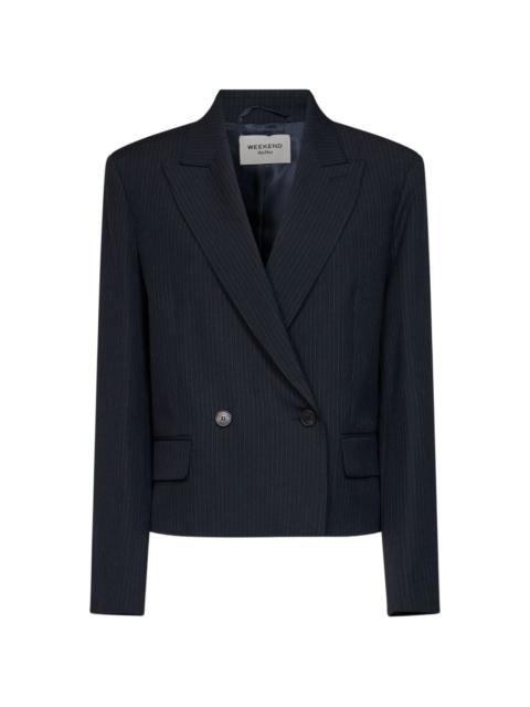 WEEKEND Max Mara Canapa pinstripe double-breasted blazer
