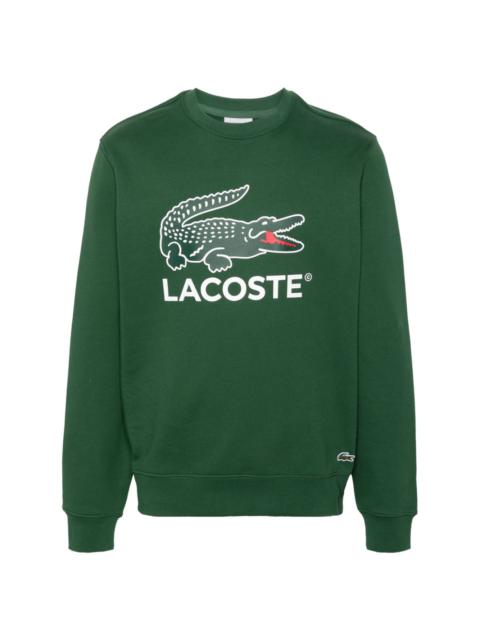 LACOSTE logo-print cotton sweatshirt