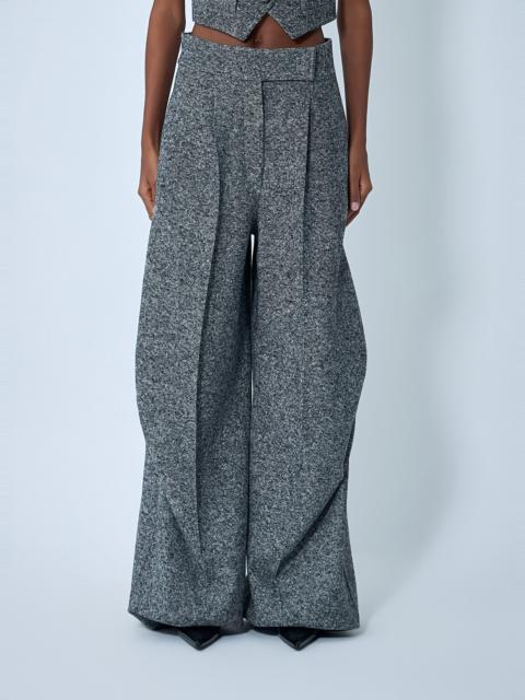Tailored Wool-And-Silk Pants