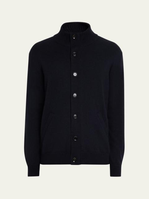 Brioni Men's Full-Zip Cashmere Cardigan Sweater