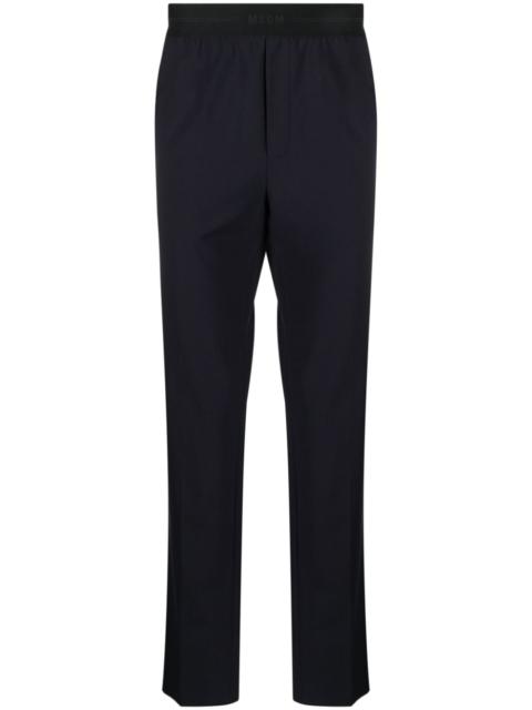 MSGM virgin wool blend chino trousers