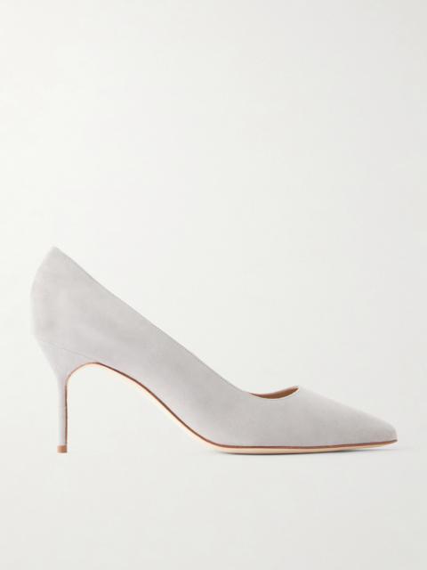 Manolo Blahnik Bb 70 Suede Pumps
