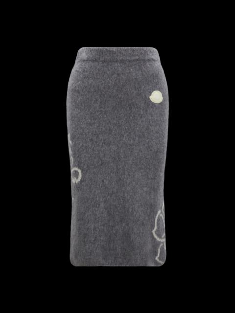 Wool Blend Pencil Skirt