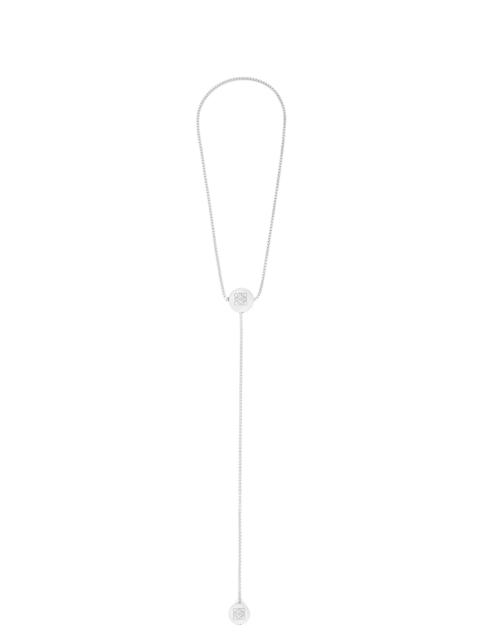 Loewe Anagram Pebble necklace in sterling silver