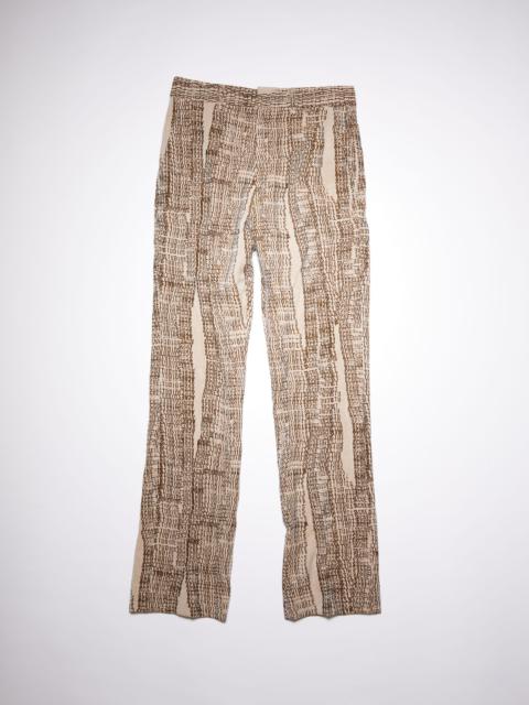 Acne Studios Logo suit trousers - Beige/brown