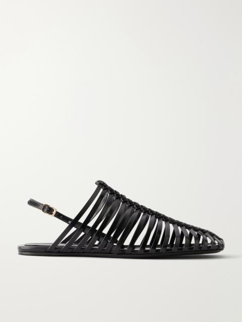 Dries Van Noten Leather Braided Ballet Flats