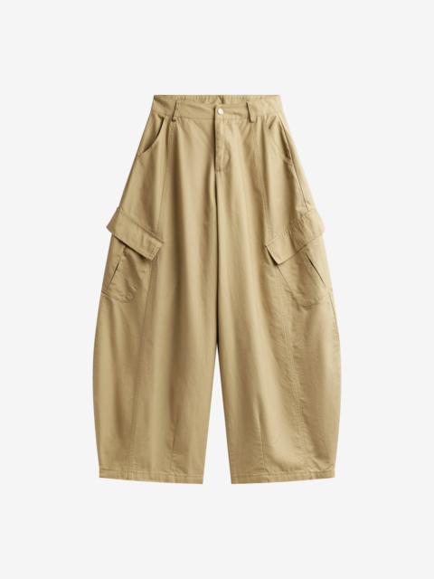 The Frankie Shop Baixa Barrel Cargo Pants - Beige