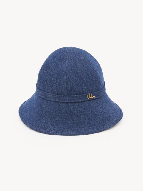 Chloé THE CHLOÉ ICONIC BUCKET HAT IN DENIM