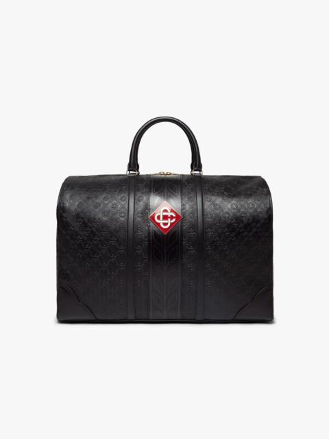 CASABLANCA Black Monogram Weekender Bag