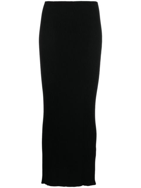 AERON high-waisted knitted skirt