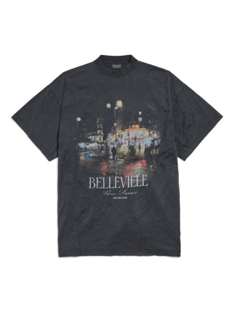 BALENCIAGA (WMNS) Balenciaga Belleville T-shirt 'Black Faded' 787349TRVP71041