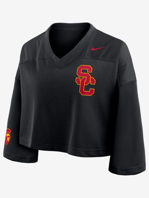 Nike USC Jersey Women's Nike Dri-FIT College Cropped Top